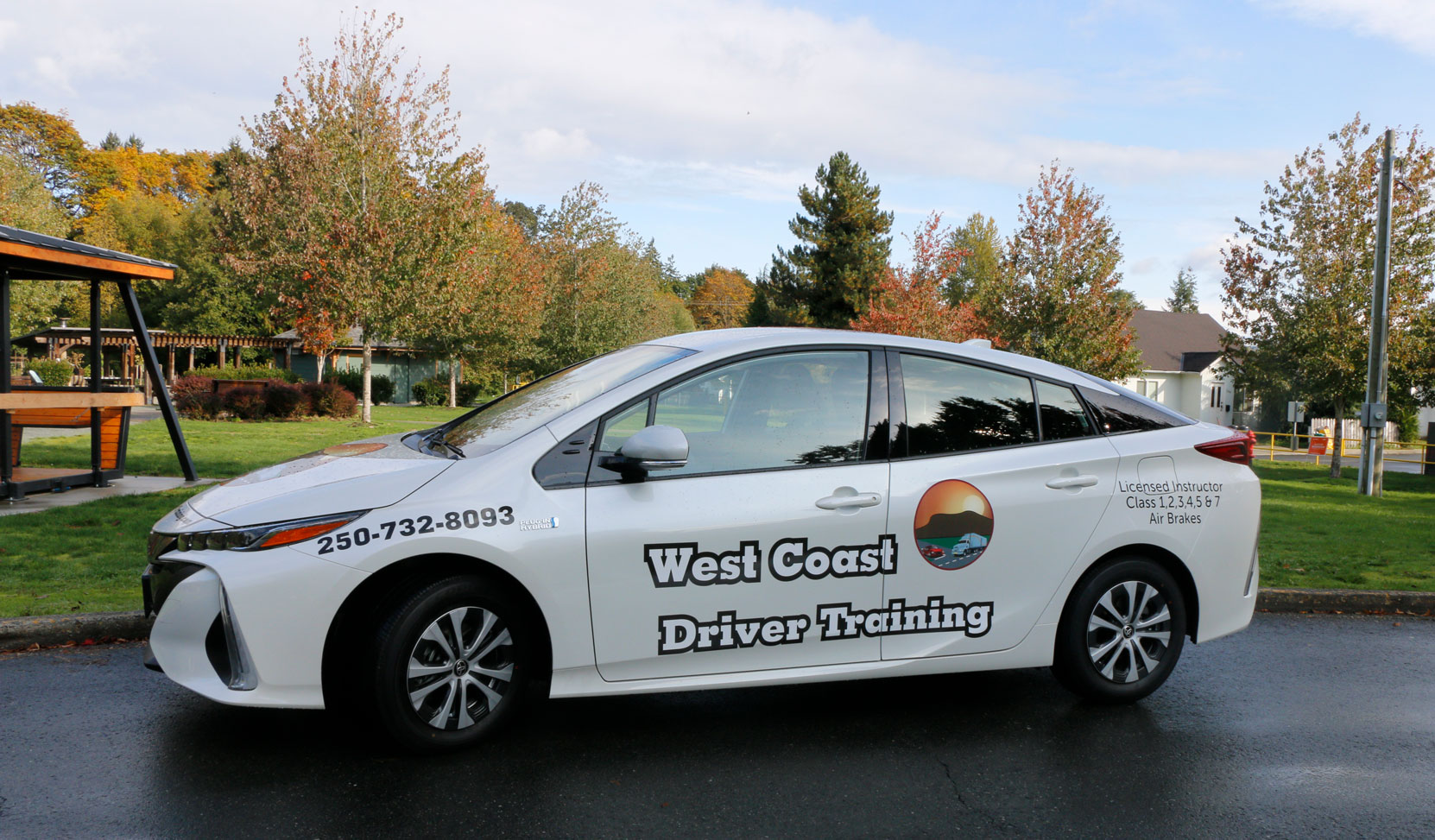 Our 2020 Toyota Prius Prime is now available for lessons (photo: West Coast Driver Training)