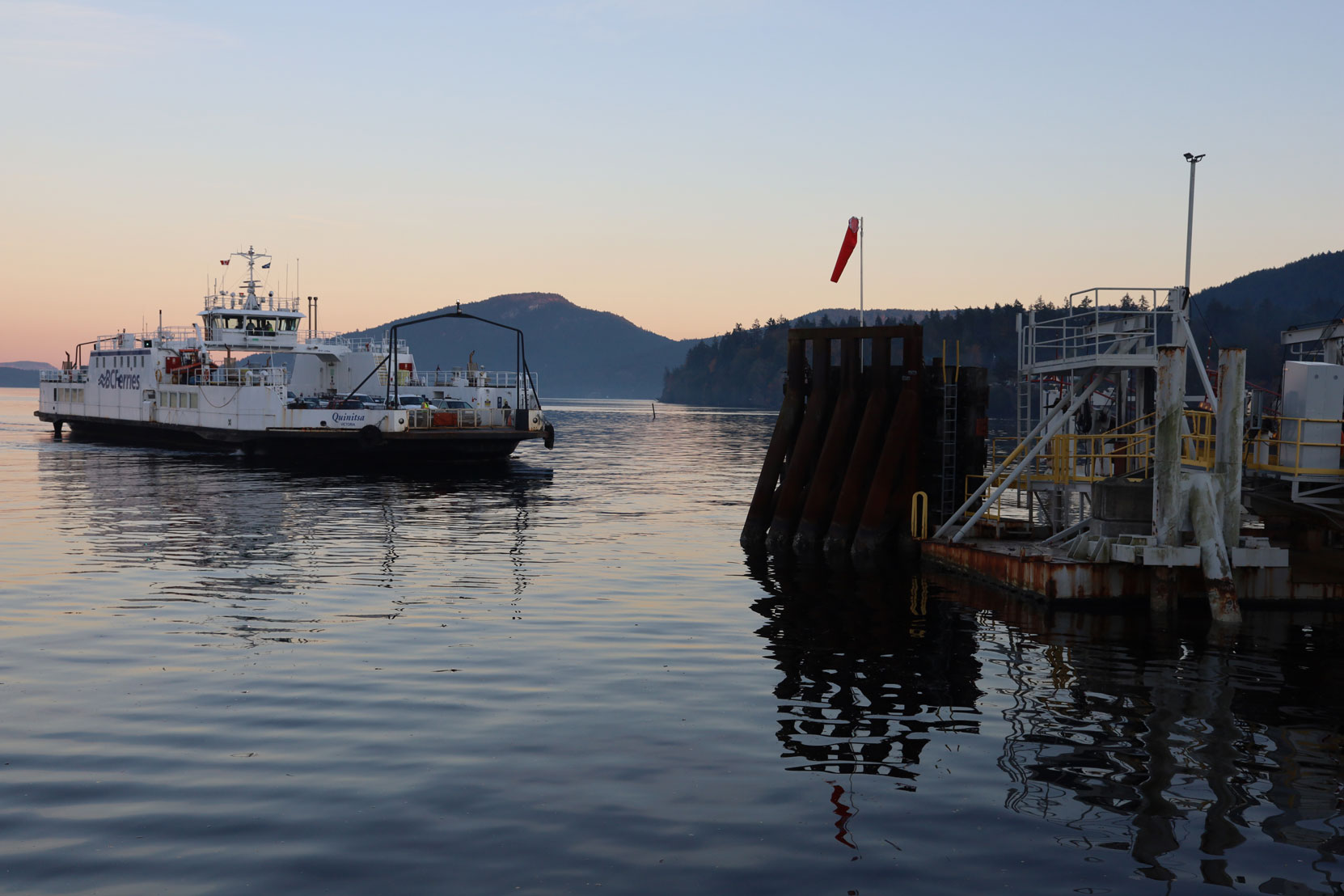 The Salt Spring Island ferry approaching the Crofton terminal (photo: West Coast Driver Training)