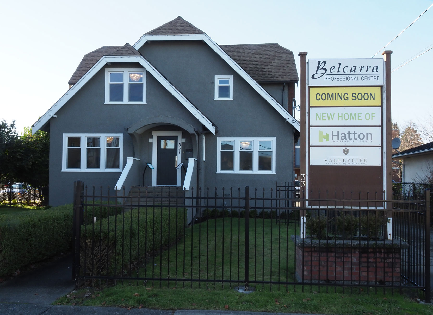 The Hatton Insurance Agency office at 331 St. Julien Street, Duncan, B.C. (photo: West Coast Driver Training)